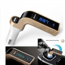 Автомобильный FM Модулятор Трансмиттер с Bluetooth CARG7 Gold Автомобильный FM Модулятор Трансмиттер с Bluetooth CARG7 Gold