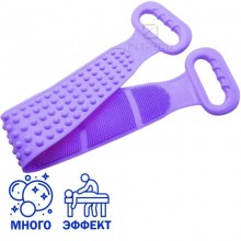 Силиконовая мочалка очищающая щетка Silicone bath towel Фиолетовая массажная для душа и ванны Силиконовая мочалка очищающая щетка Silicone bath towel Фиолетовая массажная для душа и ванны