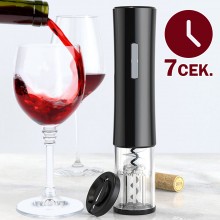 Электрический штопор для вина Electric Wine Opener Чёрный – умный штопор откривалка пневмоштопор на батарейках с подставкой для срезания фольги Электрический штопор для вина Electric Wine Opener Чёрный – умный штопор откривалка пневмоштопор на батарейках с подставкой для срезания фольги