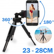 Штатив держатель для телефона Mini Multi-Function Tripod Чёрный Телескопический алюминиевый тренога для гаджетов 23-28 см для телефона Штатив держатель для телефона Mini Multi-Function Tripod Чёрный Телескопический алюминиевый тренога для гаджетов 23-28 см для телефона