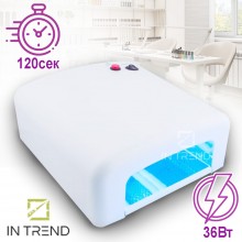 Лампа для маникюра Led UV lamp 818K Белый для гель лаков 36w с сенсором УФ сушка до 120 секунд Лампа для маникюра Led UV lamp 818K Белый для гель лаков 36w с сенсором УФ сушка до 120 секунд