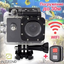 Экшн камера Action Camera SJ WiFi Чёрная с аквабоксом и пультом для подводной съемки до 30 м Экшн камера Action Camera SJ WiFi Чёрная с аквабоксом и пультом для подводной съемки до 30 м