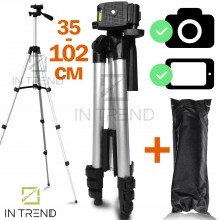 Штатив тренога для телефона камеры Tripod 3110 Чёрный 35-102 см с чехлом для профессиональной сьёмки Штатив тренога для телефона камеры Tripod 3110 Чёрный 35-102 см с чехлом для профессиональной сьёмки