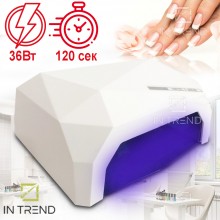 Лампа для маникюра Led Beauty nail Белый для гель лаков 36w с сенсором УФ сушка до 120 секунд со съёмным дном Лампа для маникюра Led Beauty nail Белый для гель лаков 36w с сенсором УФ сушка до 120 секунд со съёмным дном