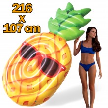 Матрас Ананас Весёлый Intex 216х107 см Оранжевый Пляжный надувной для плавания и купания детей и взрослых Матрас Ананас Весёлый Intex 216х107 см Оранжевый Пляжный надувной для плавания и купания детей и взрослых