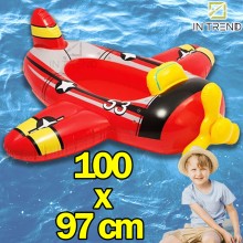 Надувной плот Самолет Intex 100х97 см Красный детский пляжный матрас ходунки для плавания Надувной плот Самолет Intex 100х97 см Красный детский пляжный матрас ходунки для плавания