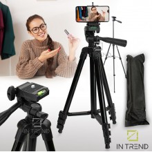 Штатив тренога для телефона камеры Tripod 3120А Чёрный 35-102 см с чехлом Штатив тренога для телефона камеры Tripod 3120А Чёрный 35-102 см с чехлом
