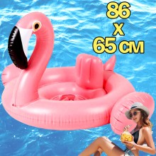 Надувной круг Фламинго Intex 86х65 см Розовый для плавания пляжный водный плот Надувной круг Фламинго Intex 86х65 см Розовый для плавания пляжный водный плот