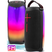 Колонка Hopestar P40 pulse Чёрная портативная акустическая USB Bluetooth система c функцией TWS и подсветкой в ритм влагозащитная Колонка Hopestar P40 pulse Чёрная портативная акустическая USB Bluetooth система c функцией TWS и подсветкой в ритм влагозащитная