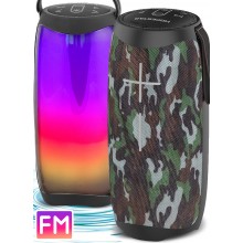 Колонка Hopestar P40 pulse Камуфляжная портативная акустическая USB Bluetooth система c функцией TWS и подсветкой в ритм влагозащитная Колонка Hopestar P40 pulse Камуфляжная портативная акустическая USB Bluetooth система c функцией TWS и подсветкой в ритм влагозащитная