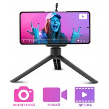 Штатив для телефона 12 см Tripod01 Черный монопод трипод держатель смартфона с креплением Штатив для телефона 12 см Tripod01 Черный монопод трипод держатель смартфона с креплением