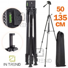 Штатив Tripod380-A Черный Алюминиевый тренога для телефона екшн камеры до 135 см с уровнем и непромокаемым чехлом Штатив Tripod380-A Черный Алюминиевый тренога для телефона екшн камеры до 135 см с уровнем и непромокаемым чехлом