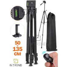Штатив Tripod380-A Черный Алюминиевый тренога для телефона екшн камеры до 135 см с ПУЛЬТОМ ДУ уровнем и непромокаемым чехлом Штатив Tripod380-A Черный Алюминиевый тренога для телефона екшн камеры до 135 см с ПУЛЬТОМ ДУ уровнем и непромокаемым чехлом
