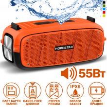 Колонка Hopestar A20 Оранжевая Беспроводная переносная влагозащищенная акустическая система Bluetooth со сабвуфером Колонка Hopestar A20 Оранжевая Беспроводная переносная влагозащищенная акустическая система Bluetooth со сабвуфером