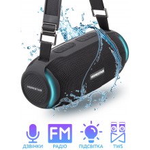 Колонка Hopestar H48 Black Беспроводная переносная влагозащищенная акустическая система Bluetooth с басом Колонка Hopestar H48 Black Беспроводная переносная влагозащищенная акустическая система Bluetooth с басом