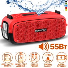 Колонка Hopestar A20 Красная Беспроводная переносная влагозащищенная акустическая система Bluetooth со сабвуфером Колонка Hopestar A20 Красная Беспроводная переносная влагозащищенная акустическая система Bluetooth со сабвуфером
