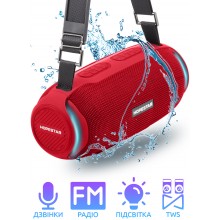 Колонка Hopestar H48 Красная Беспроводная переносная влагозащищенная акустическая система Bluetooth с басом Колонка Hopestar H48 Красная Беспроводная переносная влагозащищенная акустическая система Bluetooth с басом