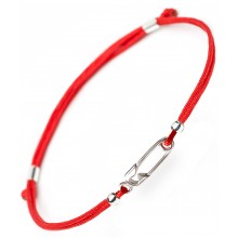 Серебряный браслет символы Украины Family Tree Jewelry с подвеской Булавка красный на шелковой нити регулируется родированный для родных и детей Серебряный браслет символы Украины Family Tree Jewelry с подвеской Булавка красный на шелковой нити регулируется родированный для родных и детей