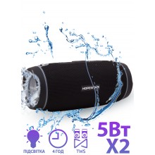 Колонка Hopestar H45 Party Чёрная Беспроводная музыкальная переносная акустическая система Bluetooth с подсветкой Колонка Hopestar H45 Party Чёрная Беспроводная музыкальная переносная акустическая система Bluetooth с подсветкой