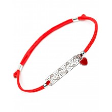 Серебряный браслет Family Tree Jewelry Вышиванка с сердцем на шнурке красная шелковая нить «Черновцы» регулируеться родированное серебро Серебряный браслет Family Tree Jewelry Вышиванка с сердцем на шнурке красная шелковая нить «Черновцы» регулируеться родированное серебро