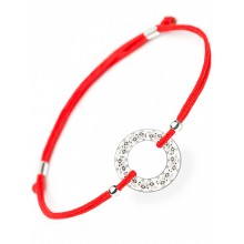 Серебряный браслет Family Tree Jewelry Вышиванка на шнурке красная шелковая нить «Запорожье» для неё регулируеться родированное серебро Серебряный браслет Family Tree Jewelry Вышиванка на шнурке красная шелковая нить «Запорожье» для неё регулируеться родированное серебро
