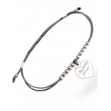Серебряный браслет Family Tree Jewelry Сердце на шнурке шелковая нить серая «My family forever» регулируеться родированное серебро Серебряный браслет Family Tree Jewelry Сердце на шнурке шелковая нить серая «My family forever» регулируеться родированное серебро