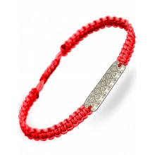 Серебряный браслет шамбала плетеный Family Tree Jewelry Вышиванка красная шелковая нить Вышитое Полотенце 67 регулируеться родированное серебро Серебряный браслет шамбала плетеный Family Tree Jewelry Вышиванка красная шелковая нить Вышитое Полотенце 67 регулируеться родированное серебро