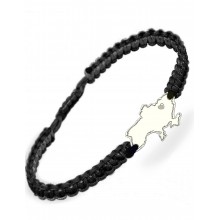 Серебряный браслет шамбала плетеный Family Tree Jewelry чёрная шелковая нить Карта Украины регулируеться родированное серебро Серебряный браслет шамбала плетеный Family Tree Jewelry чёрная шелковая нить Карта Украины регулируеться родированное серебро