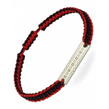 Серебряный браслет шамбала плетеный Family Tree Jewelry Вышиванка чёрно-красная шелковая нить «Киевская область» регулируеться родированное серебро Серебряный браслет шамбала плетеный Family Tree Jewelry Вышиванка чёрно-красная шелковая нить «Киевская область» регулируеться родированное серебро