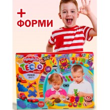 Тесто для лепки Master Do Игровой Набор 18 цветов формочки в комплекте Тесто для лепки Master Do Игровой Набор 18 цветов формочки в комплекте