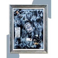 Картина Текила Сильвер Tequila Silver Ручной работы с переработанного стекла и эпоксидной смолы в Рамке 36х48 см Алкогольный напиток Картина Текила Сильвер Tequila Silver Ручной работы с переработанного стекла и эпоксидной смолы в Рамке 36х48 см Алкогольный напиток