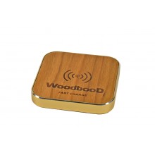 Беспроводная зарядка WoodbooD Wireless Charge Standart Gold Беспроводная зарядка WoodbooD Wireless Charge Standart Gold