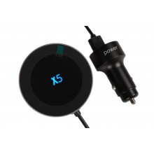 Беспроводное магнитное зарядное устройство Power X5 Black Беспроводное магнитное зарядное устройство Power X5 Black