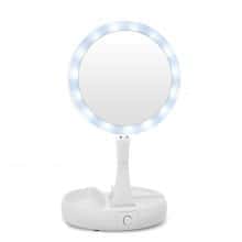 Зеркало с подсветкой для макияжа Smart Touch Mirror Белое круглое зеркальце с подставкой аксессуаров Зеркало с подсветкой для макияжа Smart Touch Mirror Белое круглое зеркальце с подставкой аксессуаров