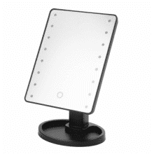 Зеркало с подсветкой 22 LED Smart Touch Mirror Чёрное для макияжа косметическое Сенсорное зеркальце Зеркало с подсветкой 22 LED Smart Touch Mirror Чёрное для макияжа косметическое Сенсорное зеркальце
