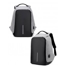 Рюкзак с защитой от карманников XD Design Bobby Bizz Серый с USB Рюкзак с защитой от карманников XD Design Bobby Bizz Серый с USB
