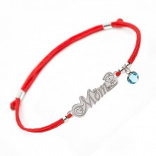 Серебряный браслет Family Tree Jewelry на красной шелковой нити для Мамы мальчика - Mother of Boy Bracelet Серебряный браслет Family Tree Jewelry на красной шелковой нити для Мамы мальчика - Mother of Boy Bracelet