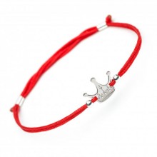 Серебряный браслет Family Tree Jewelry Мотивационный на шнурке Корона - Crown Bracelet Серебряный браслет Family Tree Jewelry Мотивационный на шнурке Корона - Crown Bracelet