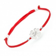 Серебряный браслет везенья и счатья Family Tree Jewelry на шнурке Клевер Be happy - Happy Clower Bracelet Серебряный браслет везенья и счатья Family Tree Jewelry на шнурке Клевер Be happy - Happy Clower Bracelet
