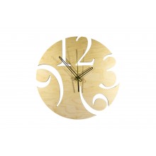 Настенные часы WawDeco Circle с фанеры с безшумным кварцевым механизмом Настенные часы WawDeco Circle с фанеры с безшумным кварцевым механизмом