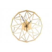 Настенные часы WawDeco Weaving Светло-коричневые с бесшумным кварцевым механизмом Настенные часы WawDeco Weaving Светло-коричневые с бесшумным кварцевым механизмом