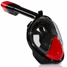 Маска для плавания Seagard Easy Breath II L/XL Чёрно-красная панорамная с креплением для камеры Маска для плавания Seagard Easy Breath II L/XL Чёрно-красная панорамная с креплением для камеры