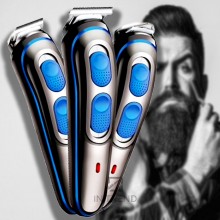Машинка для стрижки Gemei 587 Синяя электробритва для волос головы висков шеи усов с регулируемыми насадками Машинка для стрижки Gemei 587 Синяя электробритва для волос головы висков шеи усов с регулируемыми насадками