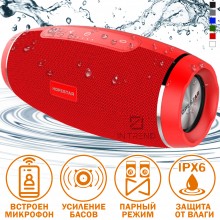 Колонка Hopestar H27 Красная беспроводная портативная акустическая блютуз система с микрофоном сабвуфером басами Колонка Hopestar H27 Красная беспроводная портативная акустическая блютуз система с микрофоном сабвуфером басами