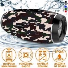 Колонка Hopestar H27 Камуфляж беспроводная портативная акустическая блютуз система с микрофоном сабвуфером басами Колонка Hopestar H27 Камуфляж беспроводная портативная акустическая блютуз система с микрофоном сабвуфером басами