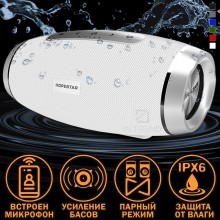 Колонка Hopestar H27 Белая беспроводная портативная акустическая блютуз система с микрофоном сабвуфером басами Колонка Hopestar H27 Белая беспроводная портативная акустическая блютуз система с микрофоном сабвуфером басами