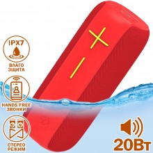 Колонка Hopestar P15 Pro Красная Беспроводная Bluetooth портативная акустическая система с влагозащитой микрофоном SD TWS Колонка Hopestar P15 Pro Красная Беспроводная Bluetooth портативная акустическая система с влагозащитой микрофоном SD TWS