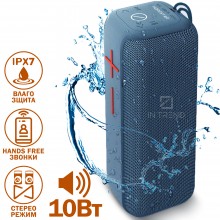 Колонка Hopestar P15 Голубая Беспроводная Bluetooth портативная акустическая система с влагозащитой микрофоном для компьютера телефона Колонка Hopestar P15 Голубая Беспроводная Bluetooth портативная акустическая система с влагозащитой микрофоном для компьютера телефона
