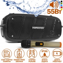 Колонка Hopestar A20 Pro Чёрная Беспроводная переносная влагозащищенная акустическая система Bluetooth со сабвуфером громкой связью Колонка Hopestar A20 Pro Чёрная Беспроводная переносная влагозащищенная акустическая система Bluetooth со сабвуфером громкой связью