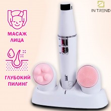 Массажер для лица VGR V-800 Бело - розовый вакуумный очиститель Кожи и Пор с 2 насадками Массажер для лица VGR V-800 Бело - розовый вакуумный очиститель Кожи и Пор с 2 насадками